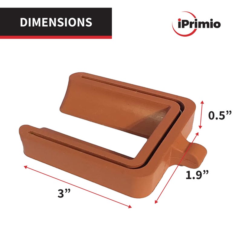 آي بريميو iPrimio لا سدادات عجلة رفع للأثاث المتدحرج - سدادة السرير والأثاث - لا تتطلب رفع السرير - تحافظ على السرير والأثاث من سدادة السرير المنزلقة - مطاط صلب (4 عبوات، بني) - Image 3
